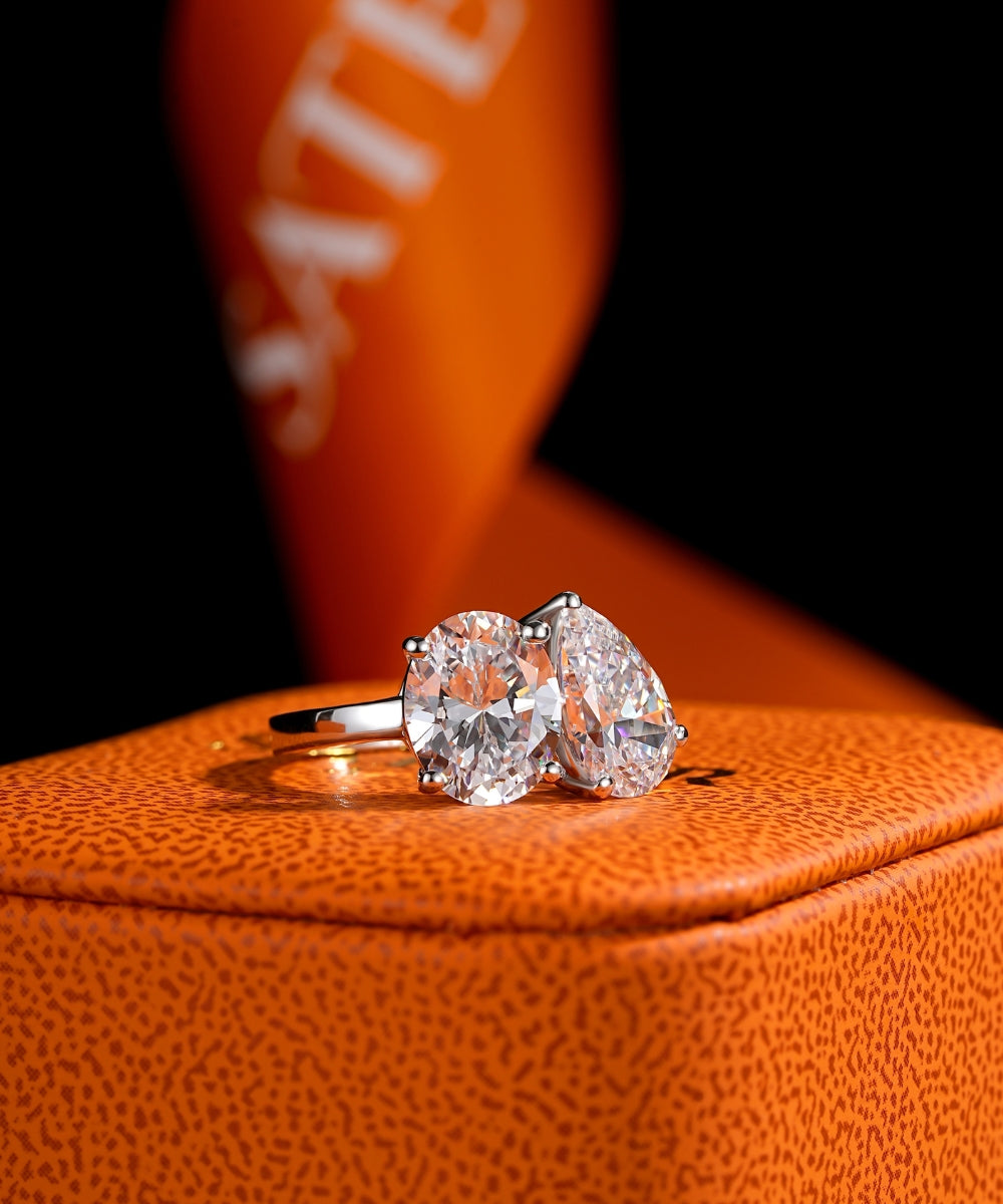 Satéur Duo Équilibre Diamond Ring™, 18K White Gold