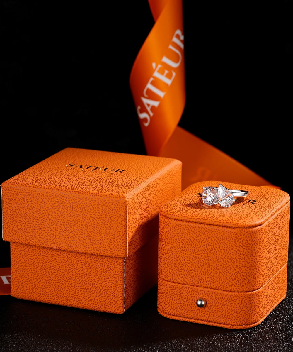 Satéur Duo Équilibre Diamond Ring™, 18K White Gold
