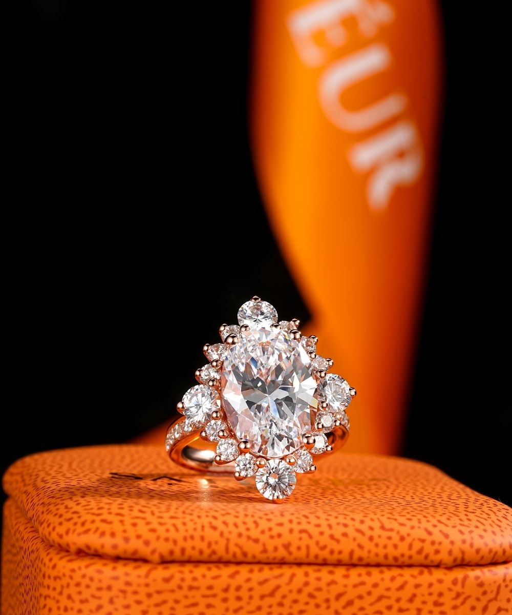 Satéur Rétro Rosé Majesté Diamond Ring™, 18K Rose Gold