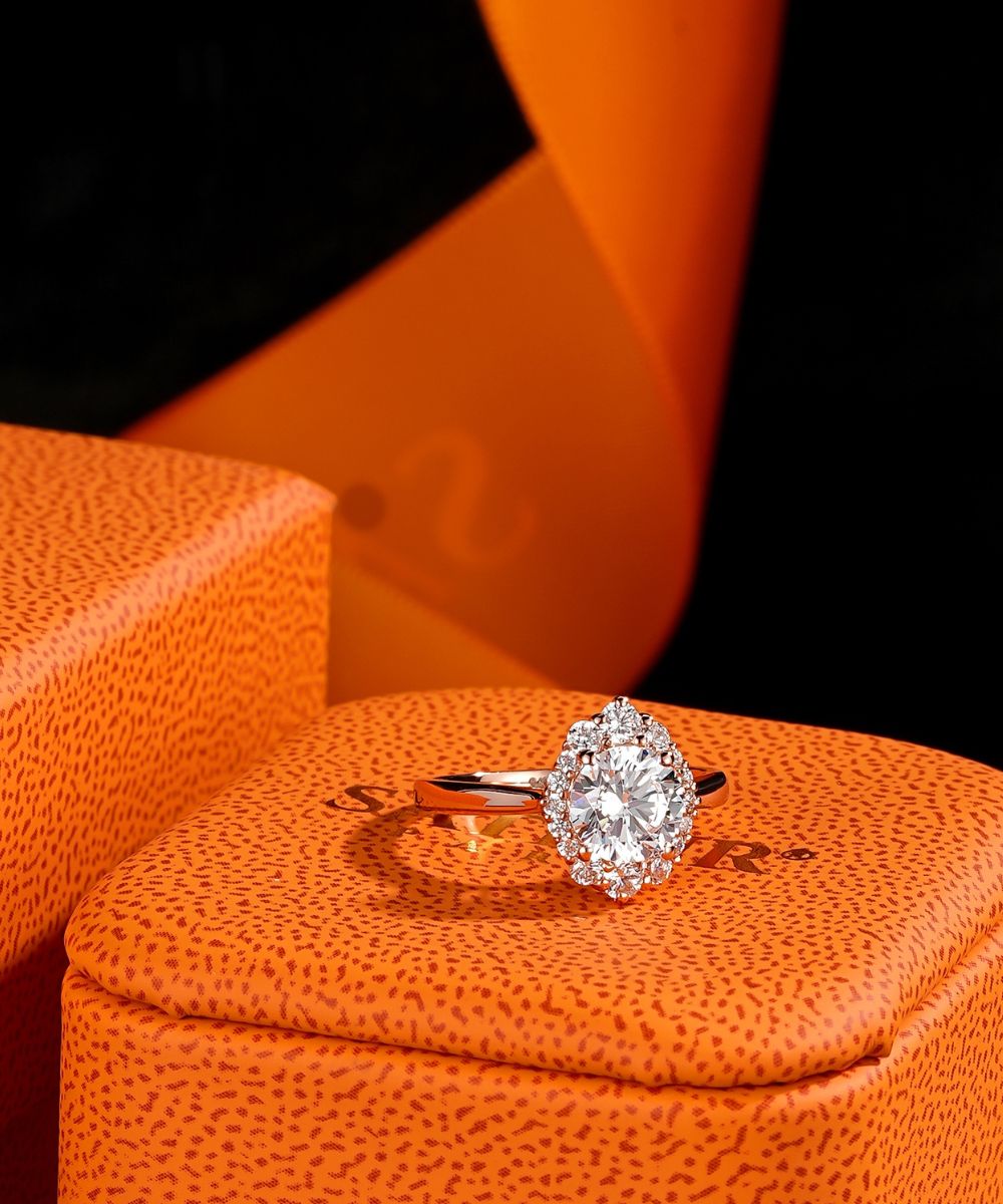 Satéur Rétro Rosé Rondeur Diamond Ring™, 18K Rose Gold