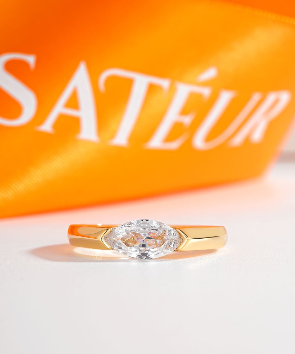 Satéur Aurous Gold Raffiné Diamond Ring™, 18K Gold