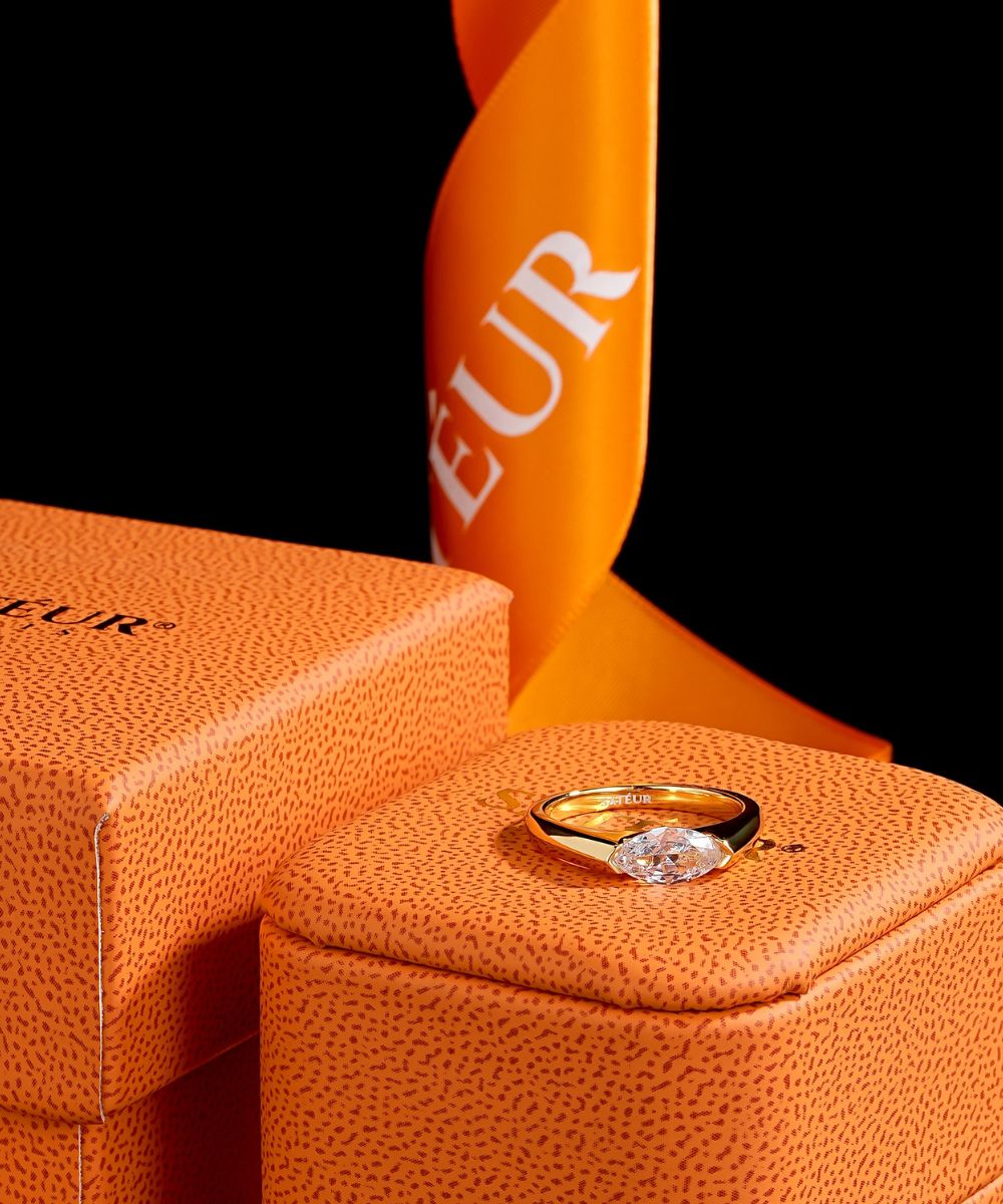Satéur Aurous Gold Raffiné Diamond Ring™, 18K Gold