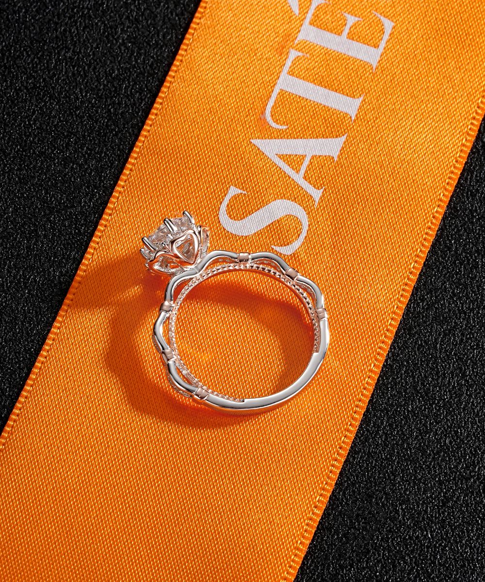 Satéur Lune de Rosé Diamond Ring™, 18K Rose Gold