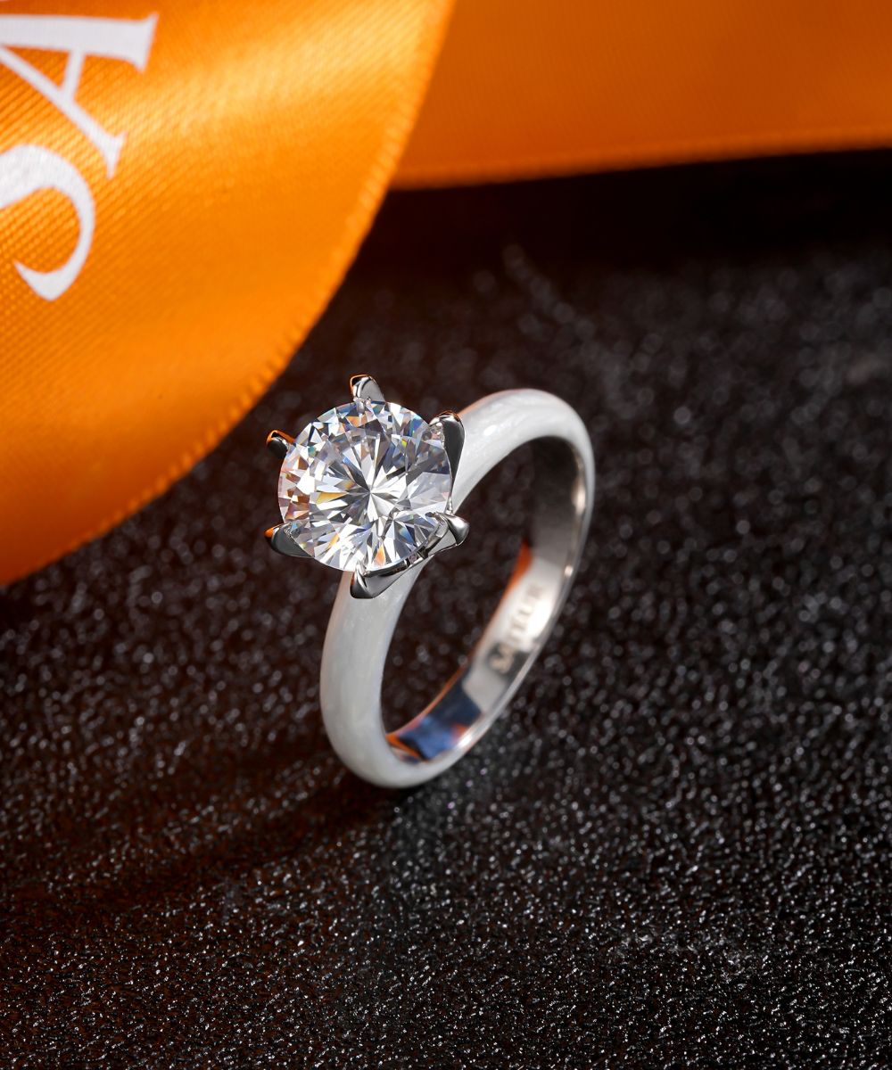 Satéur Colorée Starry Day Diamond Ring™, 18K White Gold