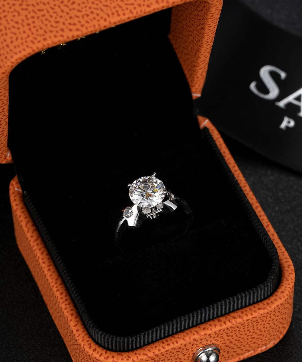 Satéur Last Supper Diamond Ring™, 18K White Gold