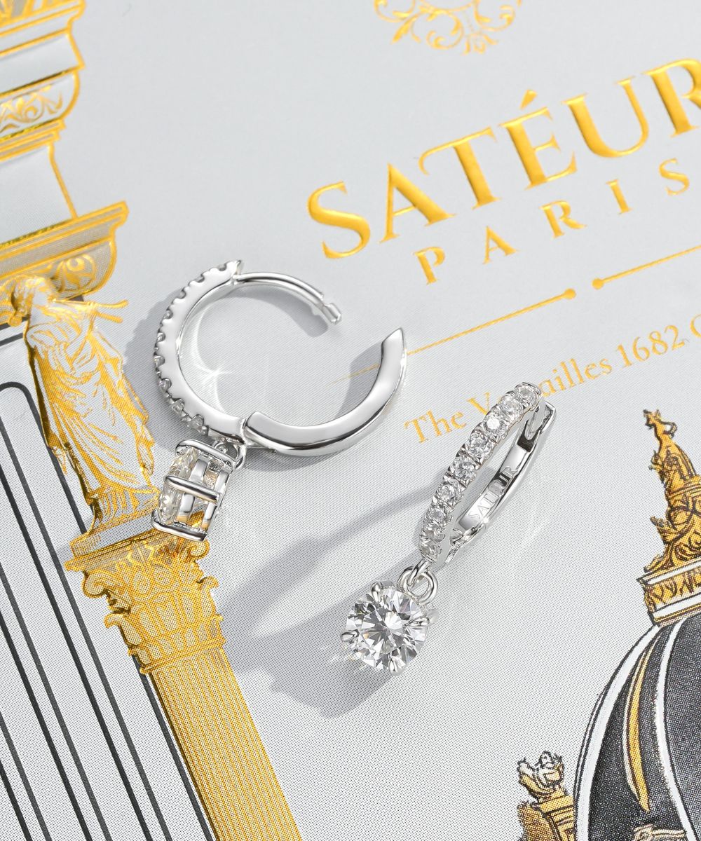 Satéur Jardin 1682 Diamond Earrings™, 18K White Gold