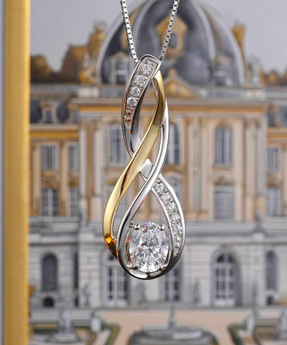 Satéur Trône Royal Diamond Necklace™, 18K White Gold