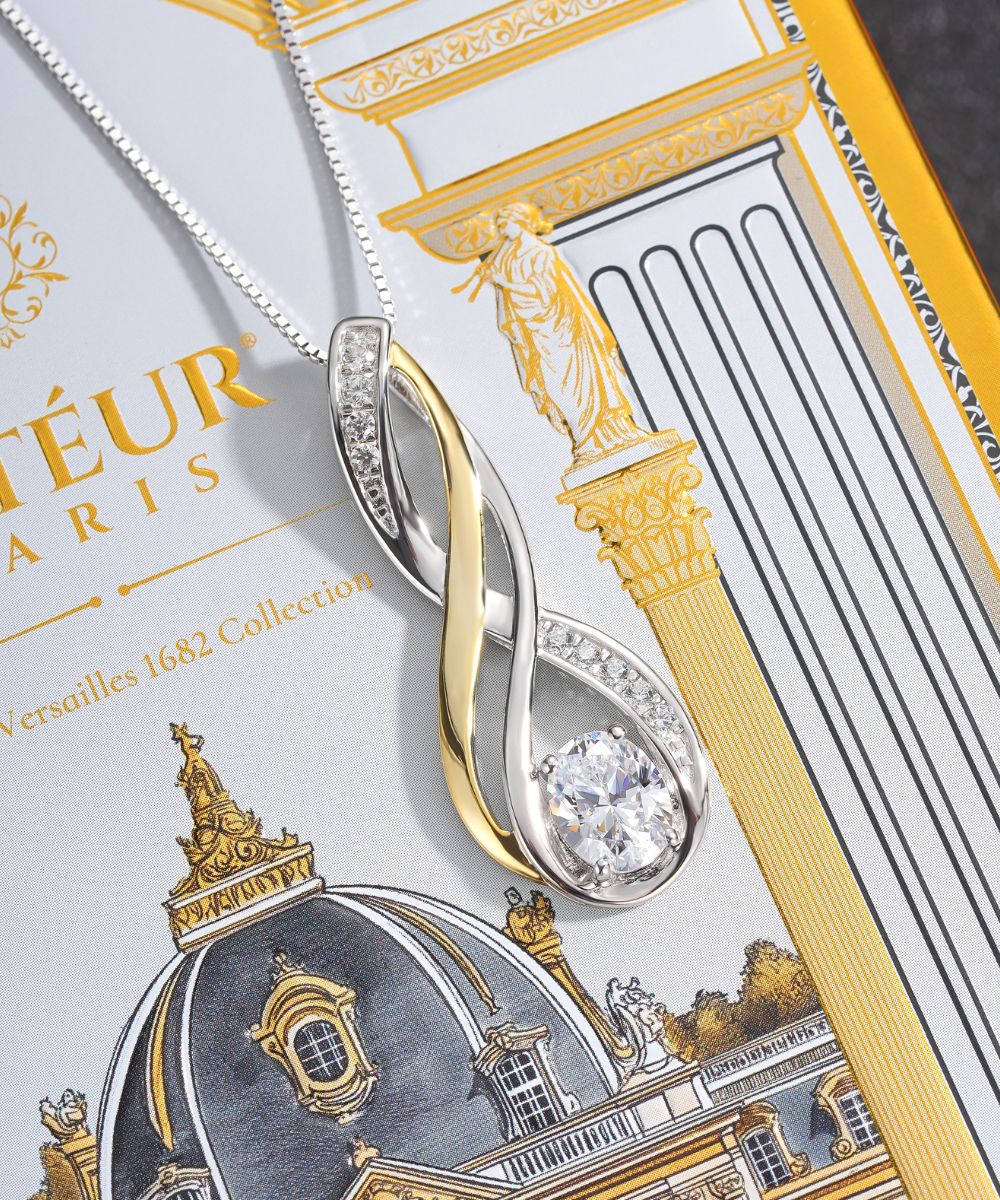 Satéur Trône Royal Diamond Necklace™, 18K White Gold