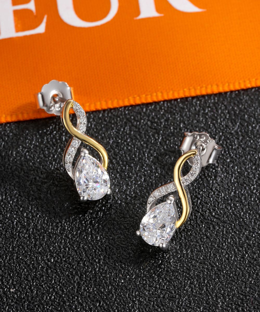 Satéur Trône Royal Diamond Earrings™, 18K White Gold