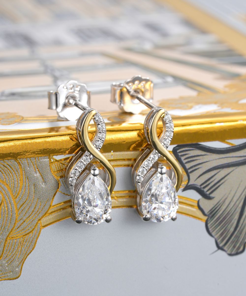 Satéur Trône Royal Diamond Earrings™, 18K White Gold