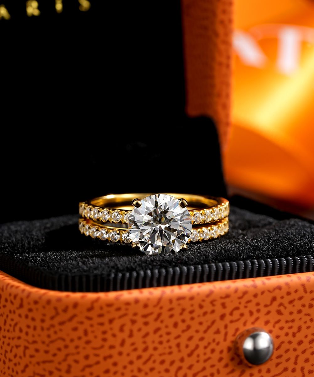 Satéur Ensemble de bagues de mariage en or Aurous Bague™