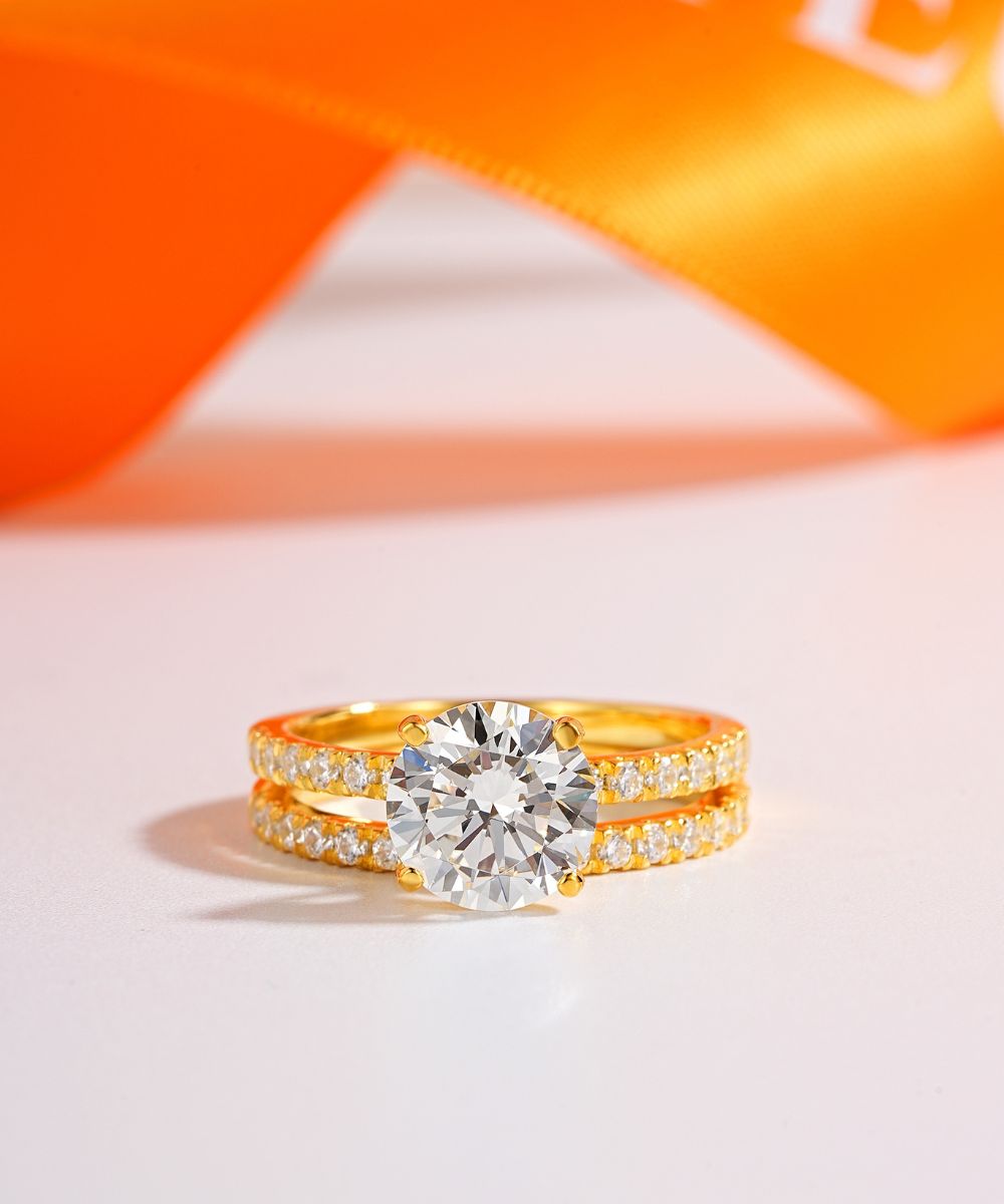 Satéur Ensemble de bagues de mariage en or Aurous Bague™