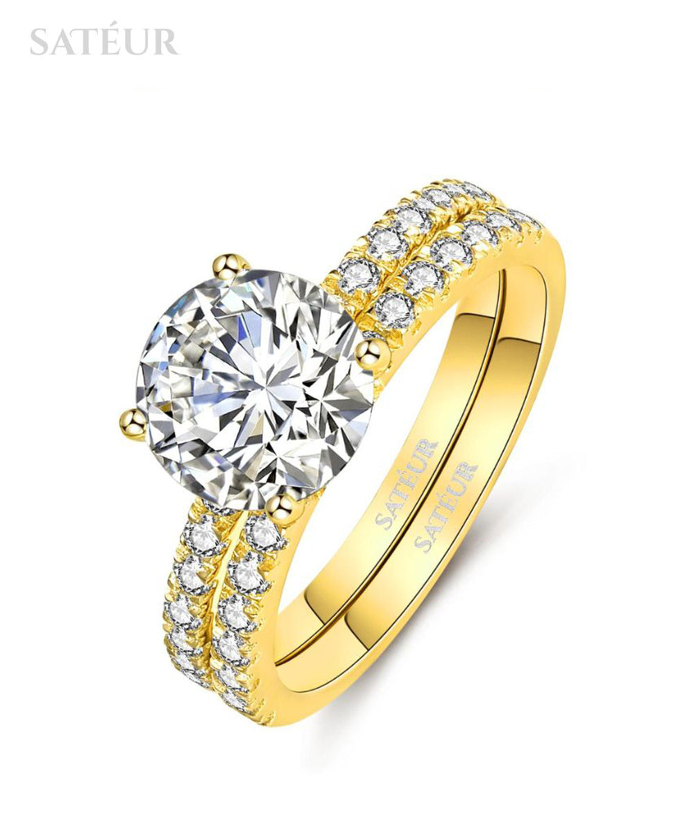 Satéur Aurous Gold Cercle Wedding Ring Set™
