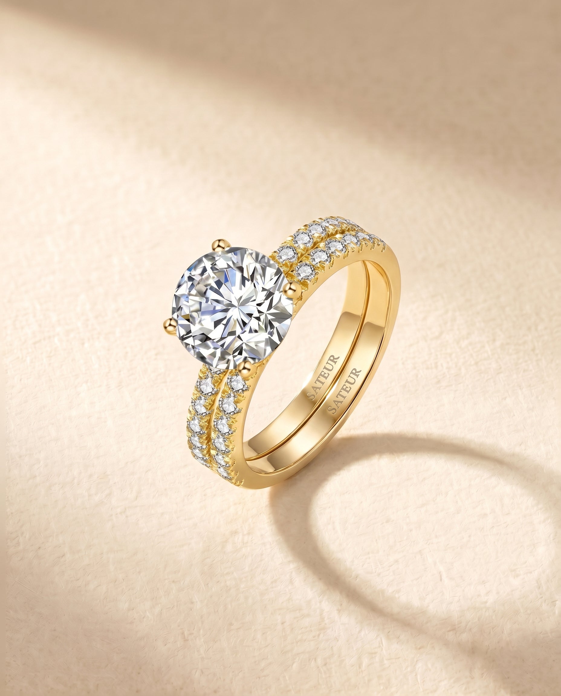 Satéur Aurous Gold Cercle Wedding Ring Set™