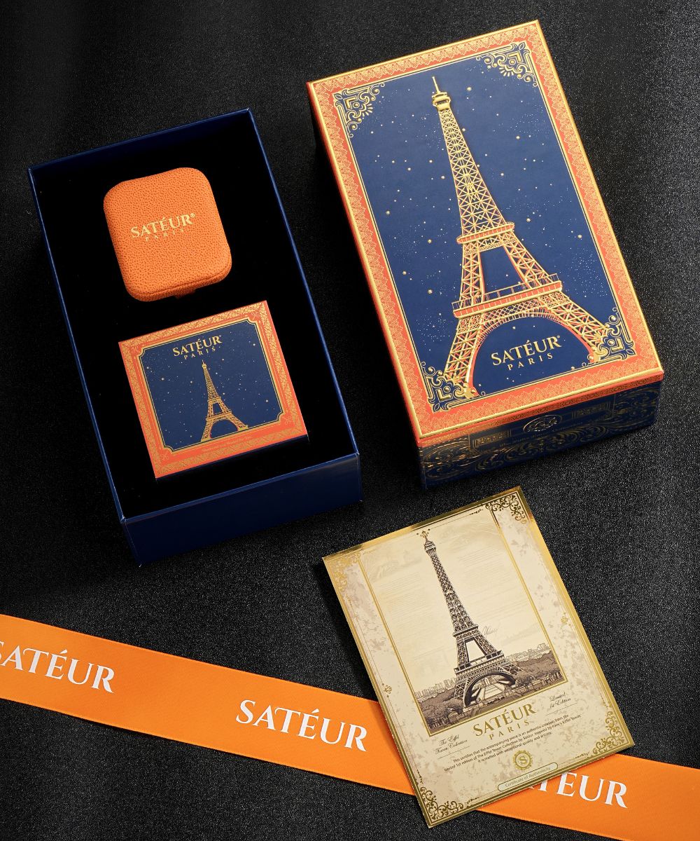 Anillo Satéur Argenté Torre Eiffel™