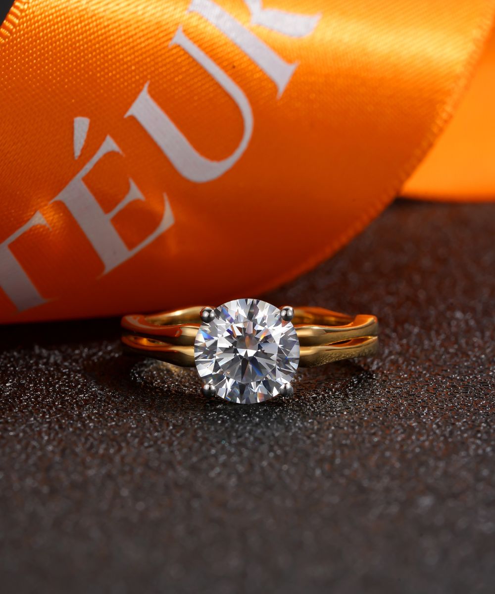 Satéur Deux Âmes Diamond Ring™, 18K Gold