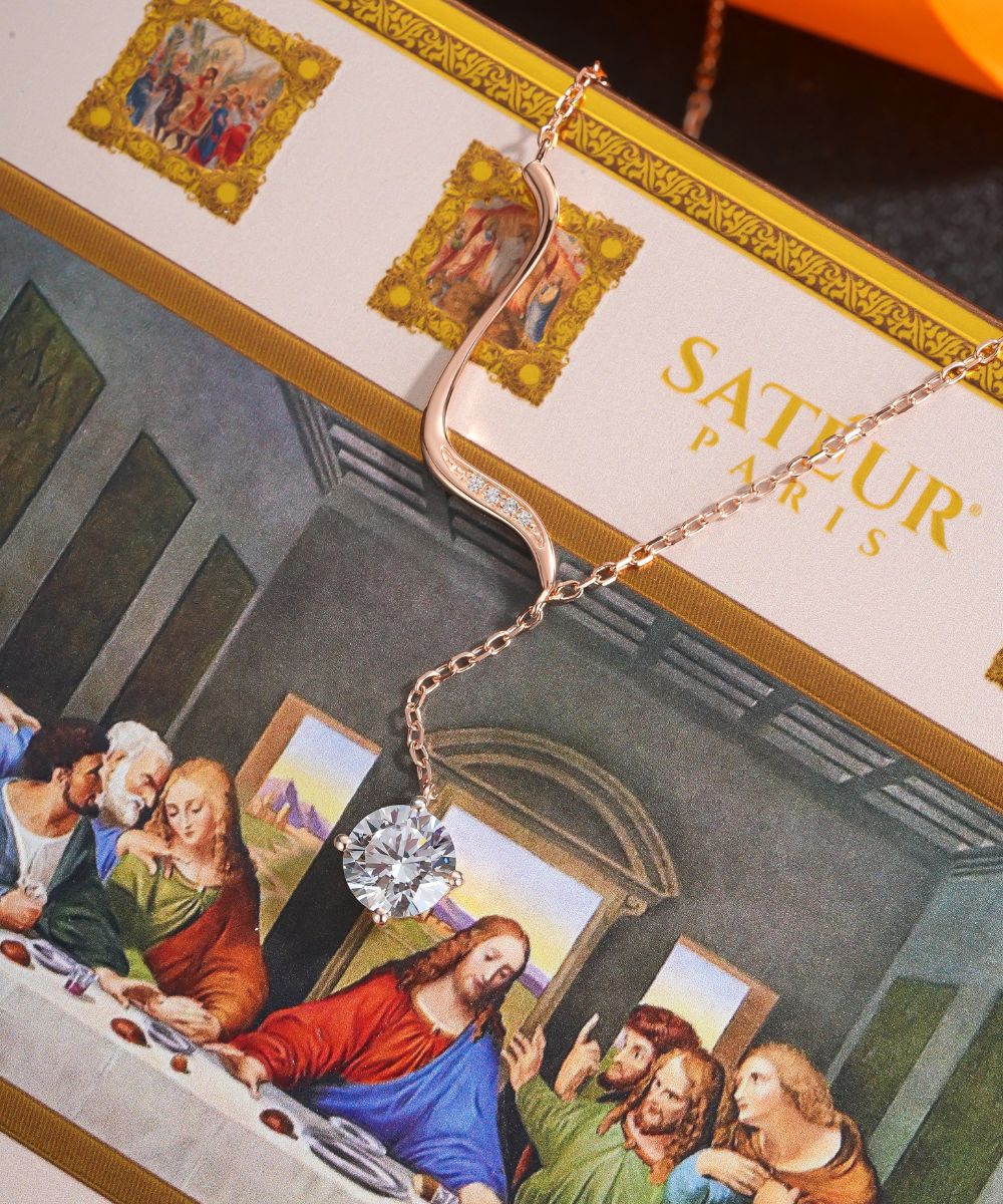 Satéur Vérité Sacrée Diamond Necklace™, 18K White Gold
