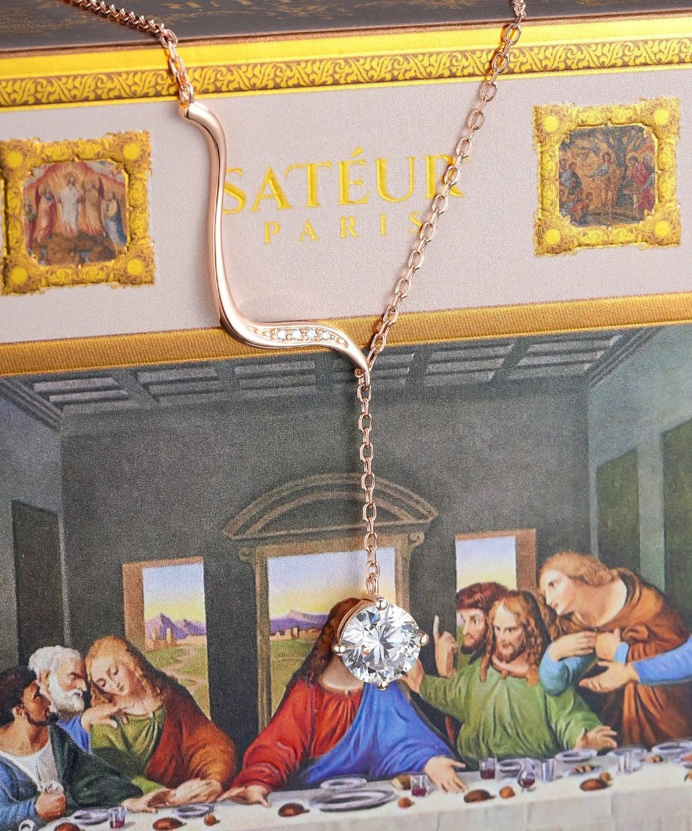 Satéur Vérité Sacrée Diamond Necklace™, 18K White Gold