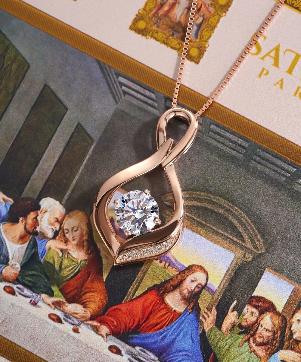 Satéur Grâce Infinie Diamond Necklace™, 18K Rose Gold
