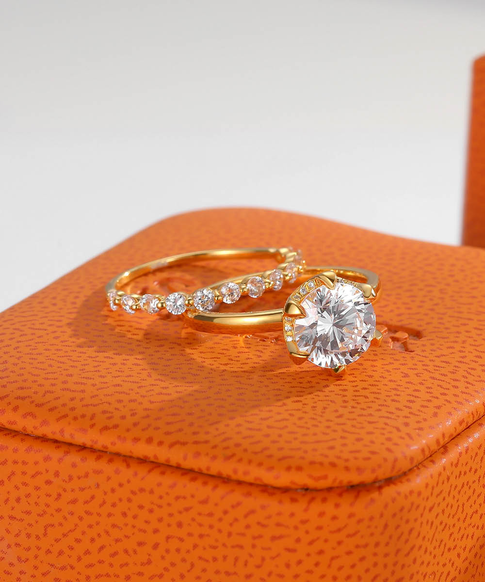 Anillo de Diamantes Sateur Aurous Gold Fusione™, Oro de 18K, Corte Redondo