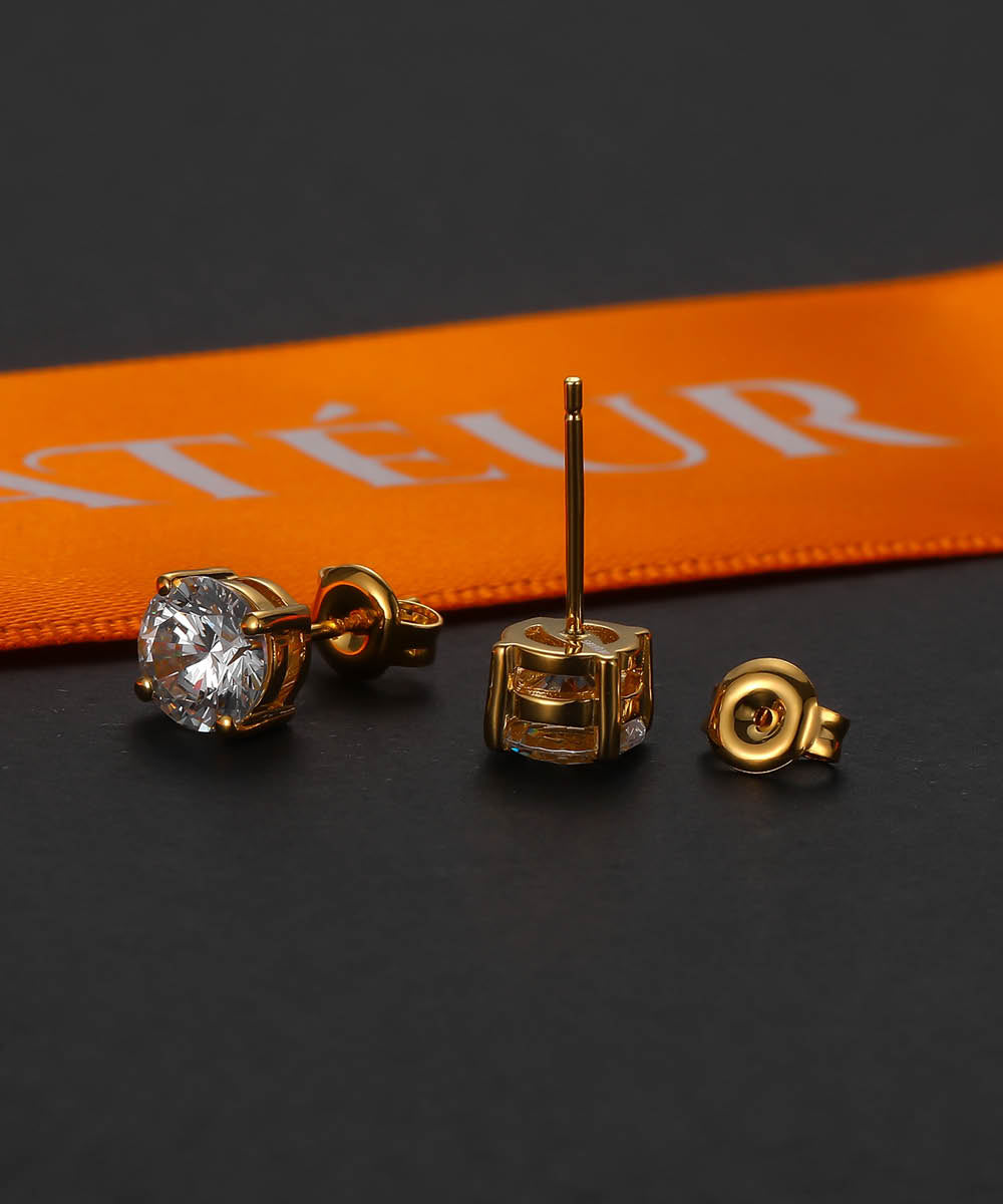 Satéur Exquise Diamond Earrings™, 18K Gold