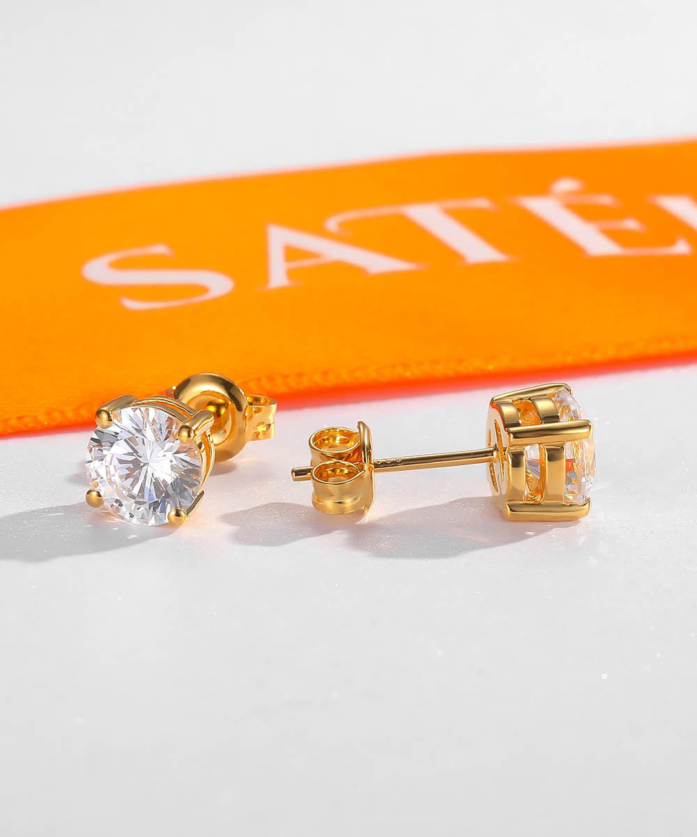 Satéur Exquise Diamond Earrings™, 18K Gold