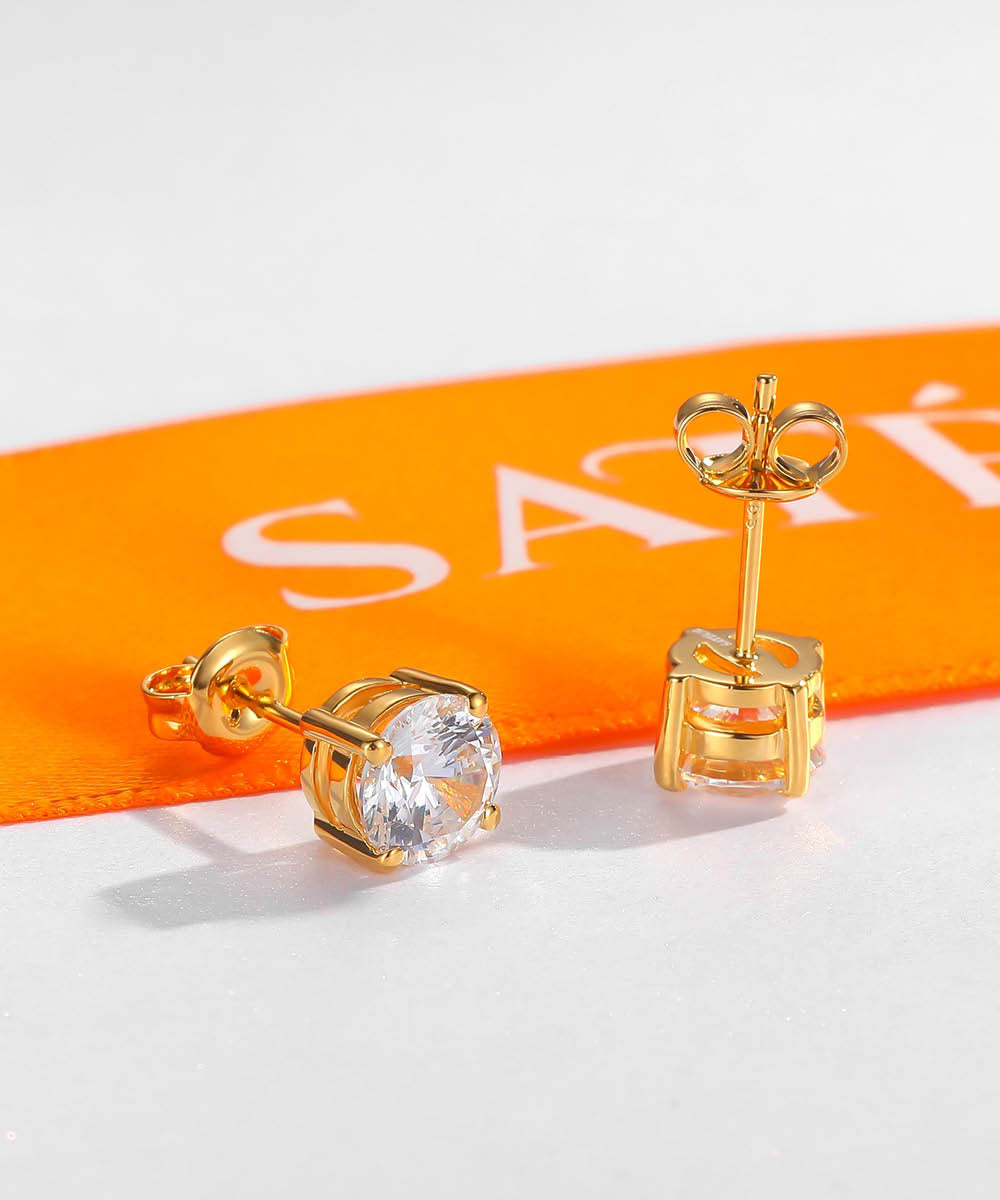 Satéur Exquise Diamond Earrings™, 18K Gold