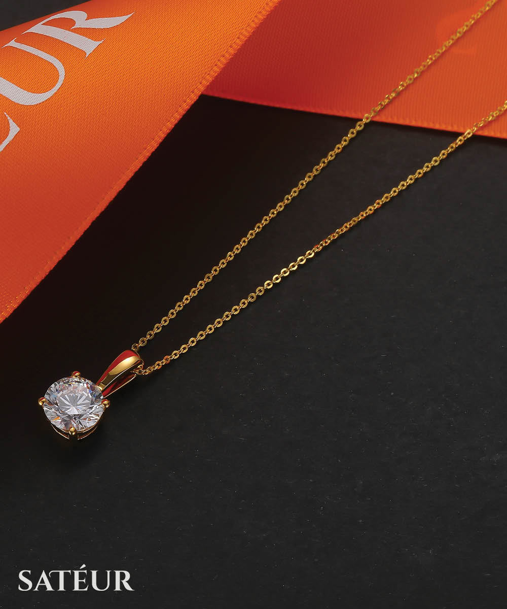 Satéur Elegancia Diamond Necklace™, 18K Gold