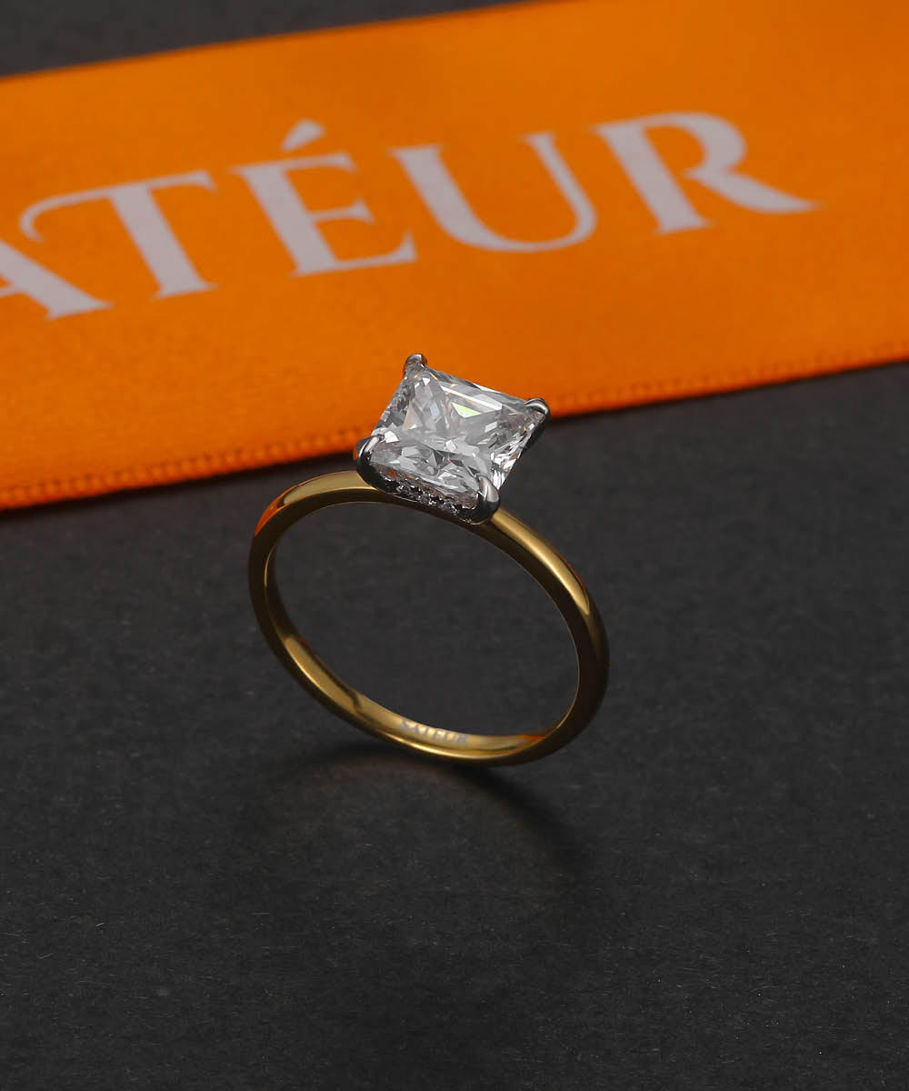 Satéur Aurous Gold Classic Diamond Ring™, 18K Gold