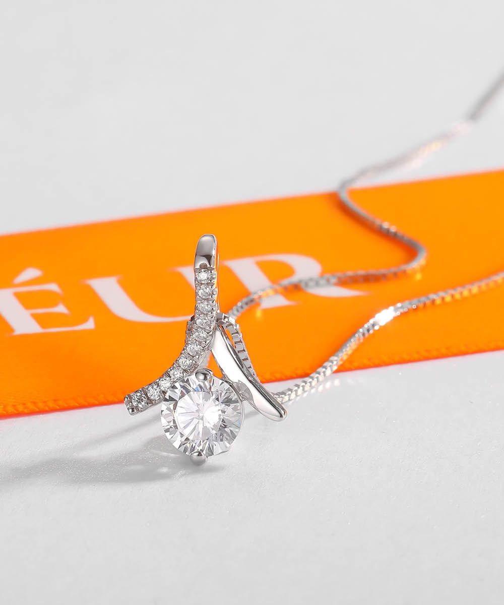 Satéur L' Ange Diamond Necklace™, 18K White Gold