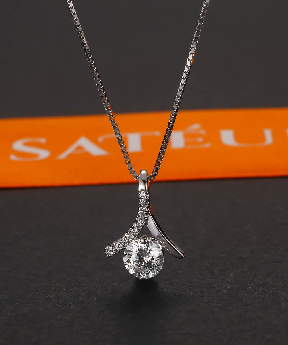 Satéur L' Ange Diamond Necklace™, 18K White Gold