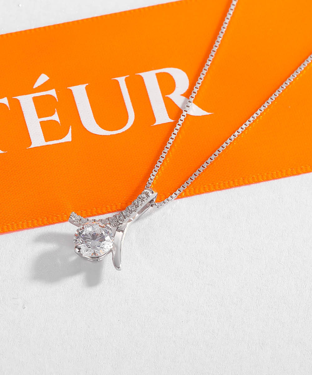 Satéur L' Ange Diamond Necklace™, 18K White Gold