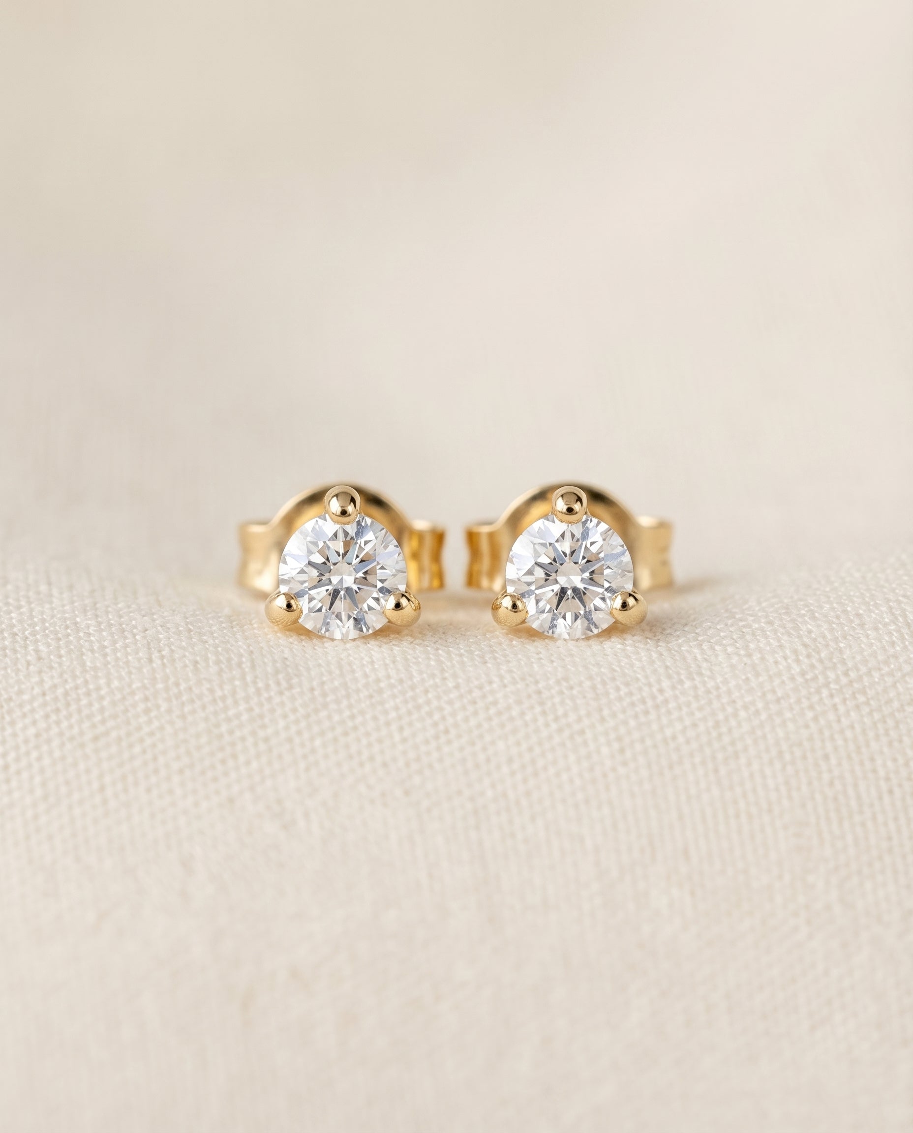 Satéur Aube Diamond Studs™, 14K Solid Gold — image 4
