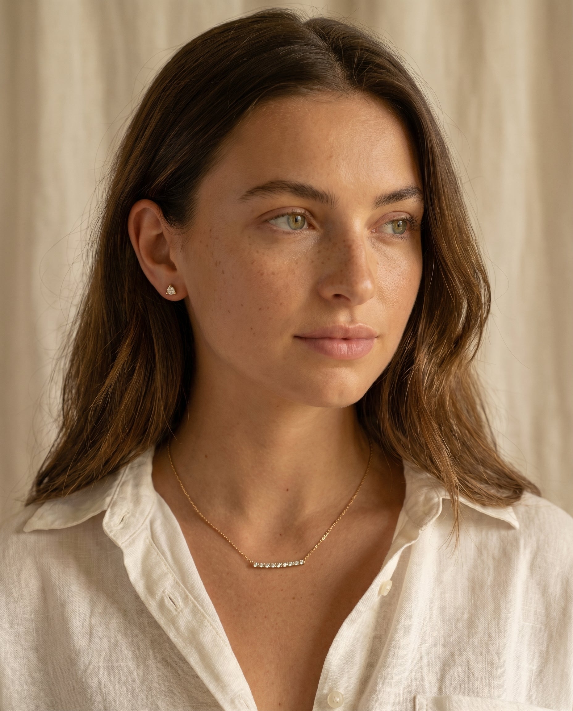 Satéur Aube Diamond Studs™, 14K Solid Gold — image 7