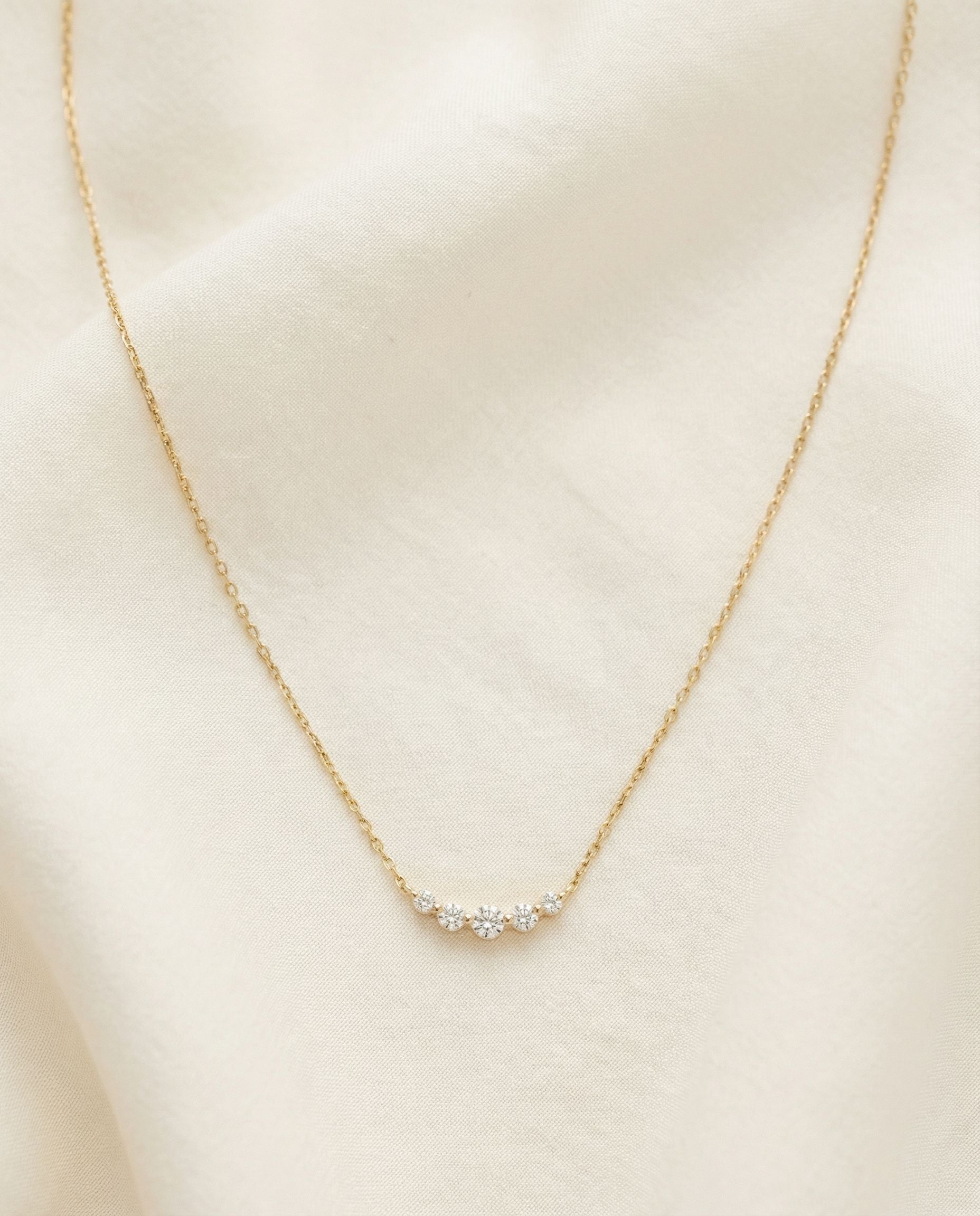 Satéur Cadence Diamond Necklace™, 14K Solid Gold — image 4