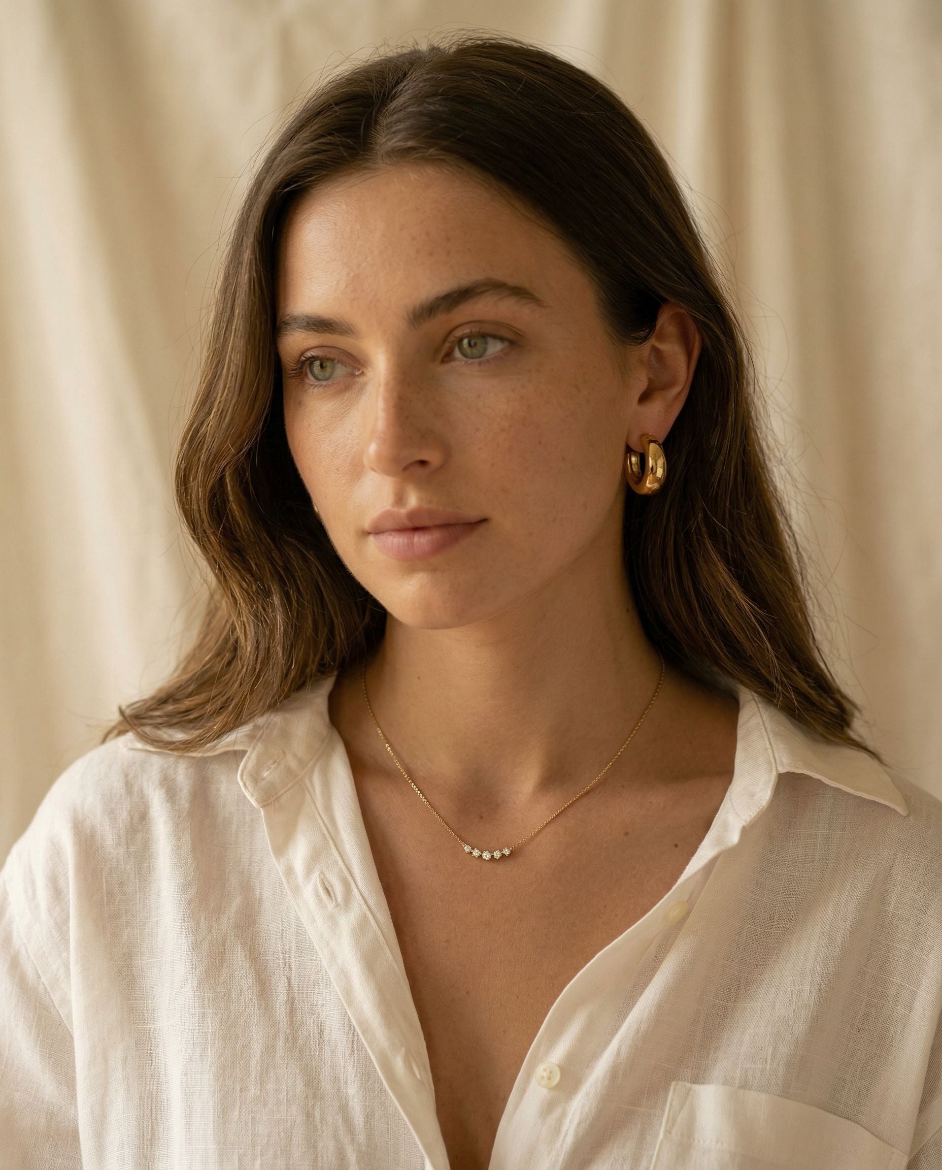 Satéur Cadence Diamond Necklace™, 14K Solid Gold — image 7
