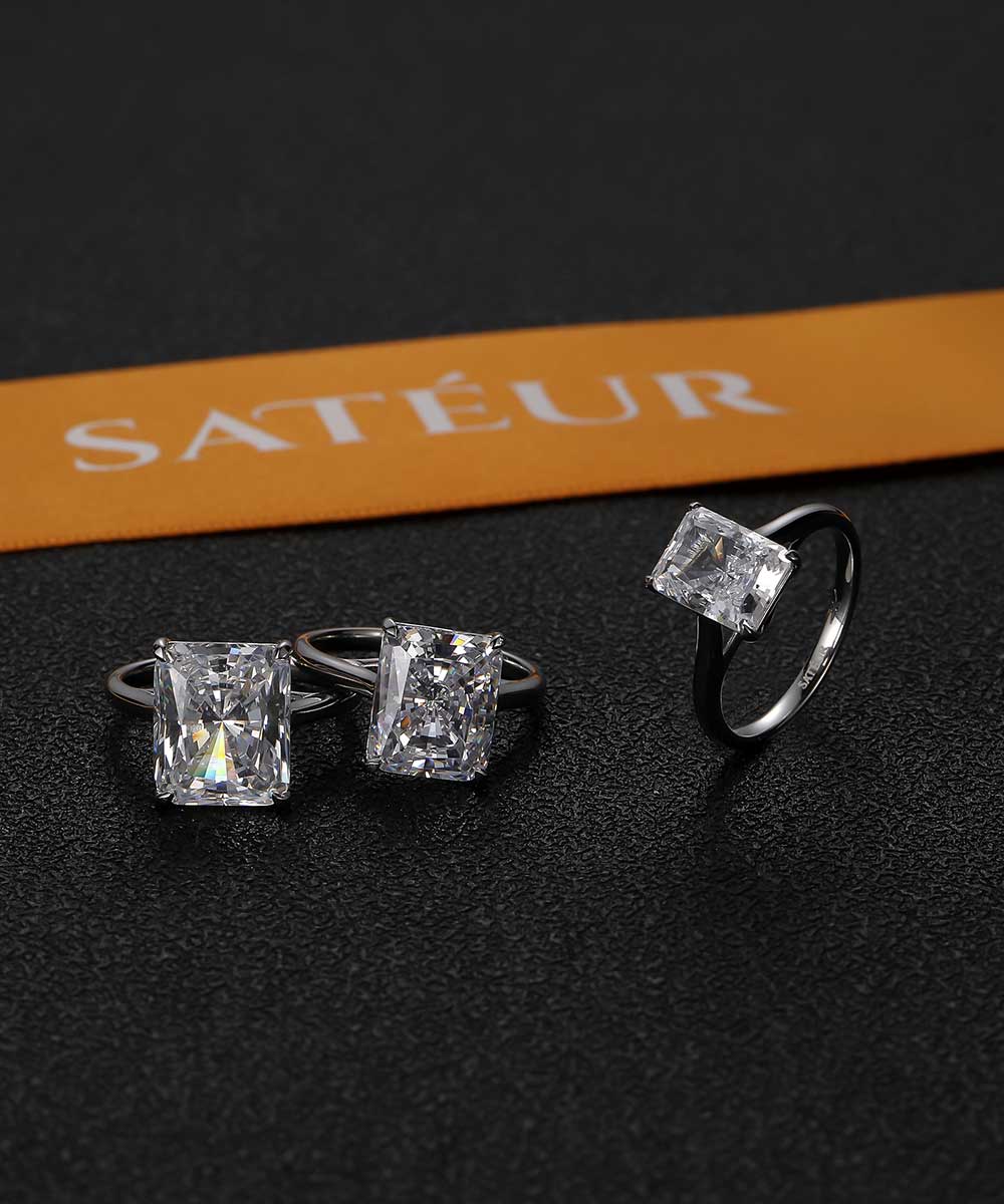 Satéur Étincelle Diamond Ring™, 18K White Gold