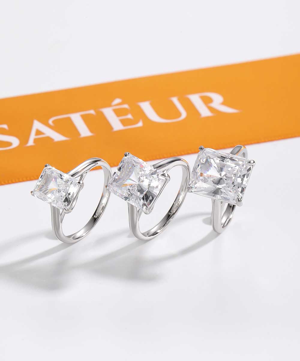 Satéur Étincelle Diamond Ring™, 18K White Gold