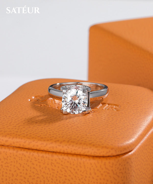 Satéur Vivienne Diamond Ring™, 18K White Gold