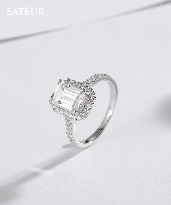 Satéur 1926 Attelée Diamond Ring™, 18K White Gold