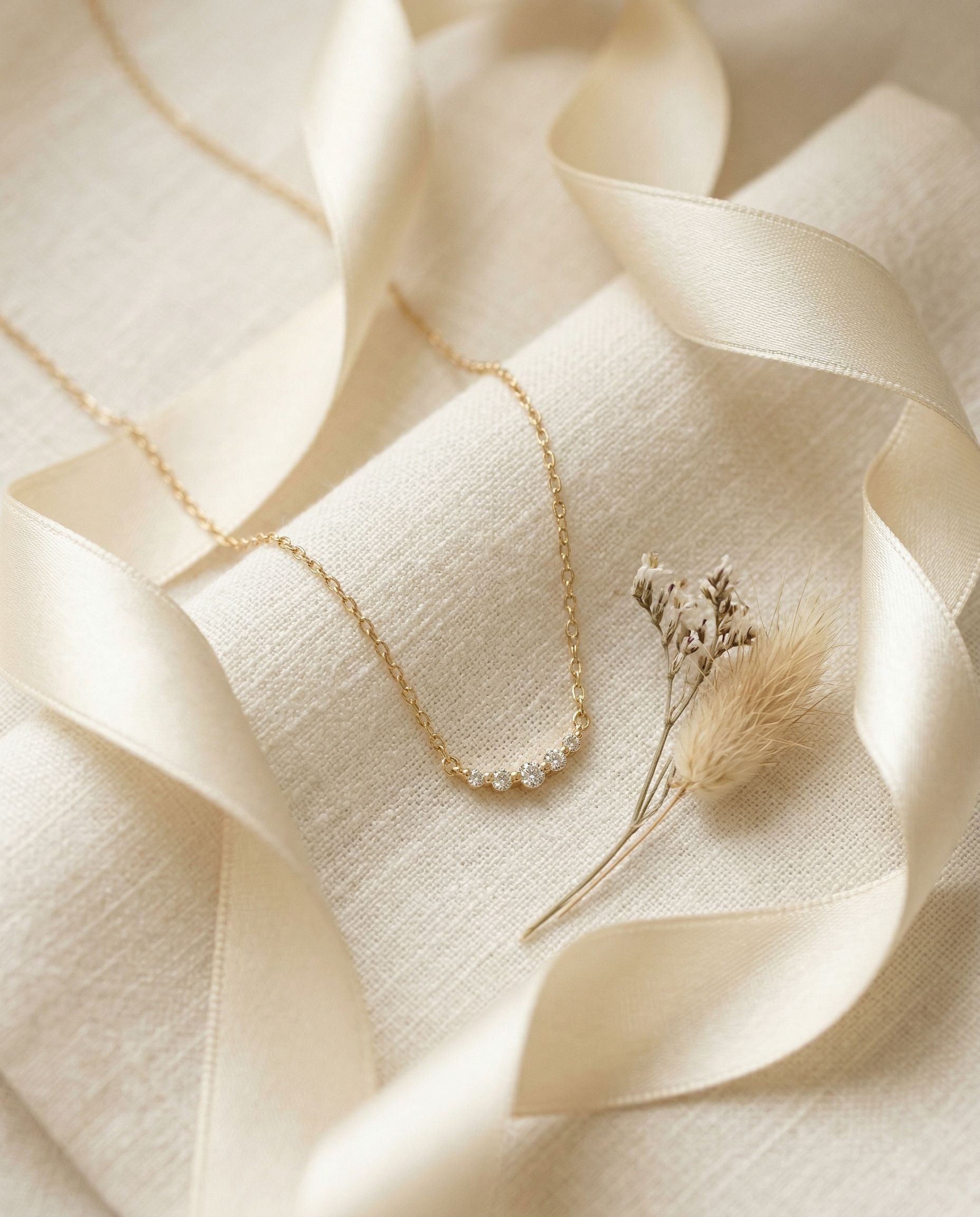 Satéur Lueur Diamond Necklace™, 14K Solid Gold — image 2