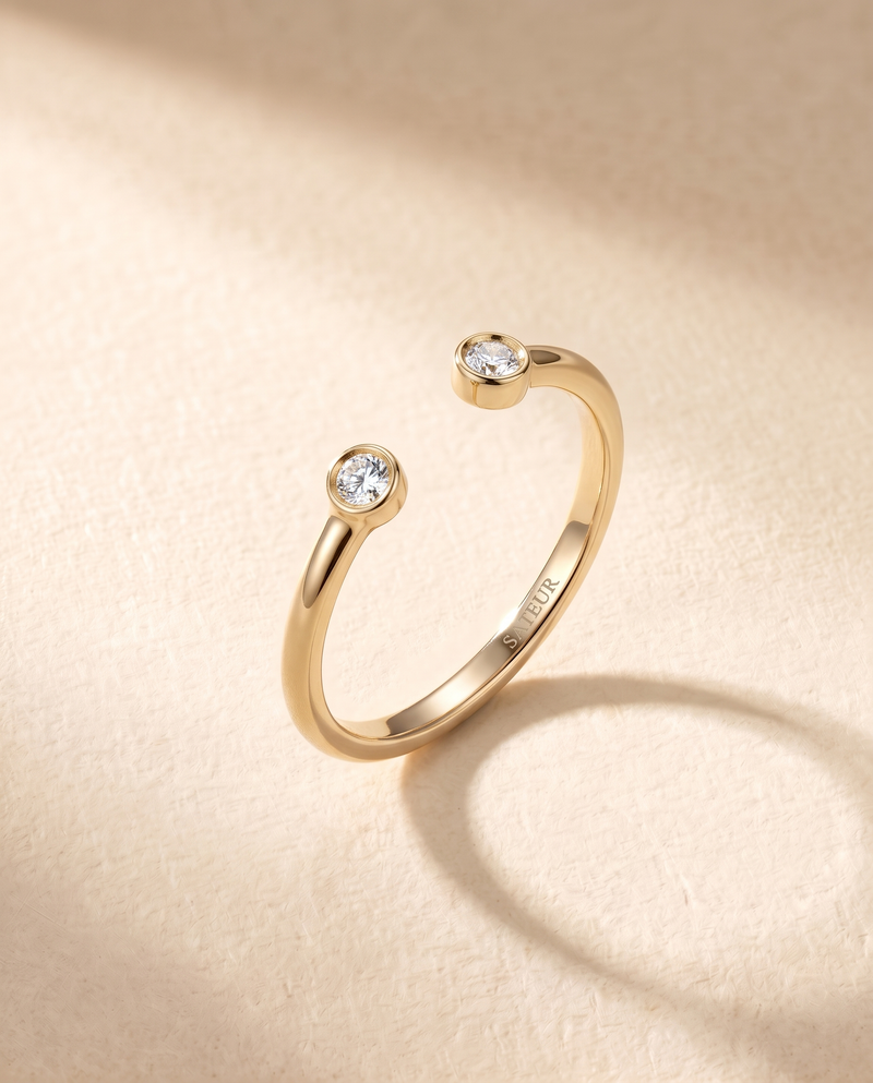 Satéur Passage Diamond Ring™, 10K Solid Gold