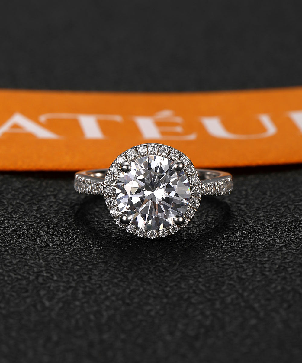 Satéur L'Eclat Diamond Ring™, 18K White Gold