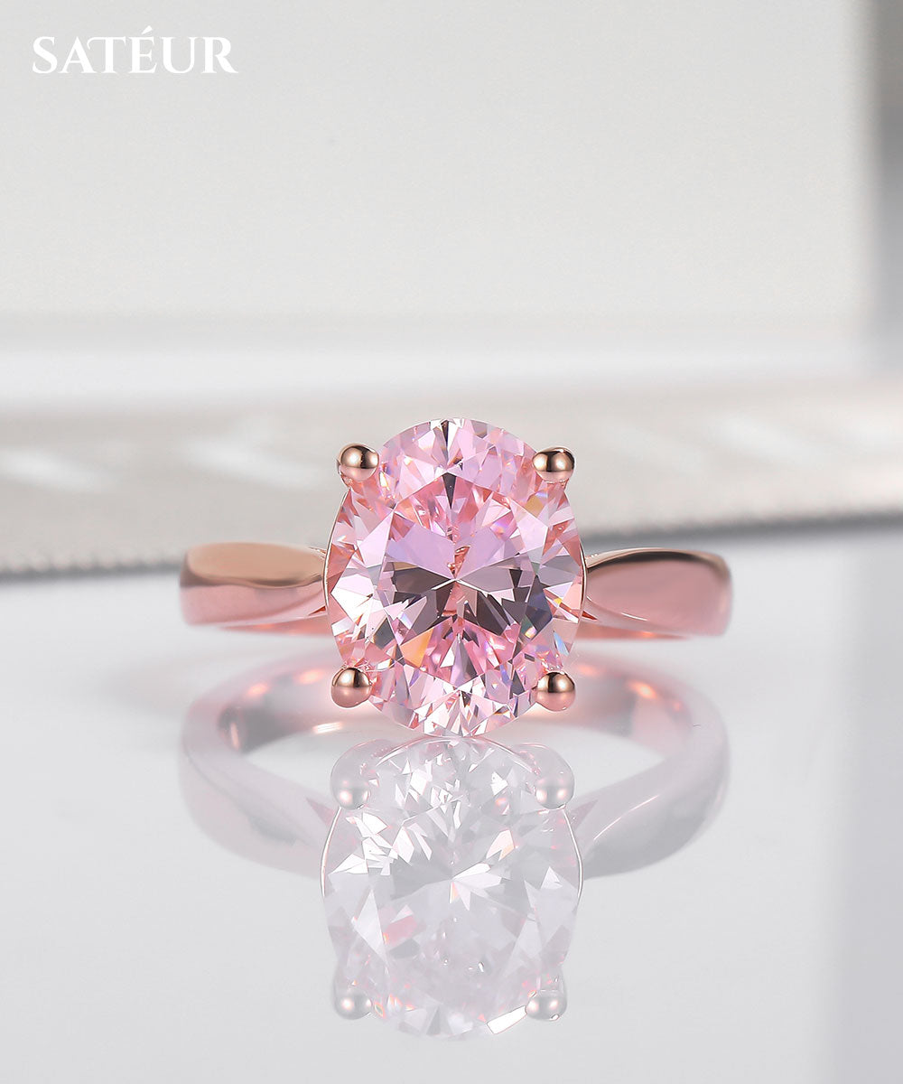 Satéur Rosé Classique Diamond Ring™, 18K Rose Gold