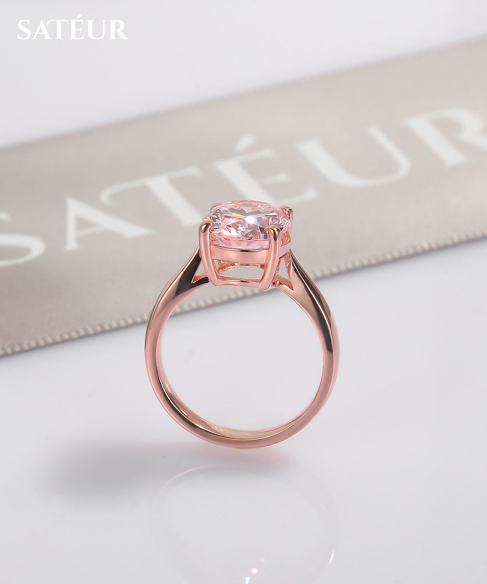 Satéur Rosé Classique Diamond Ring™, 18K Rose Gold