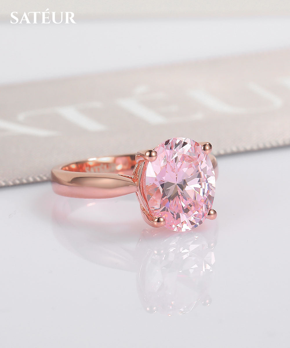 Satéur Rosé Classique Diamond Ring™, 18K Rose Gold