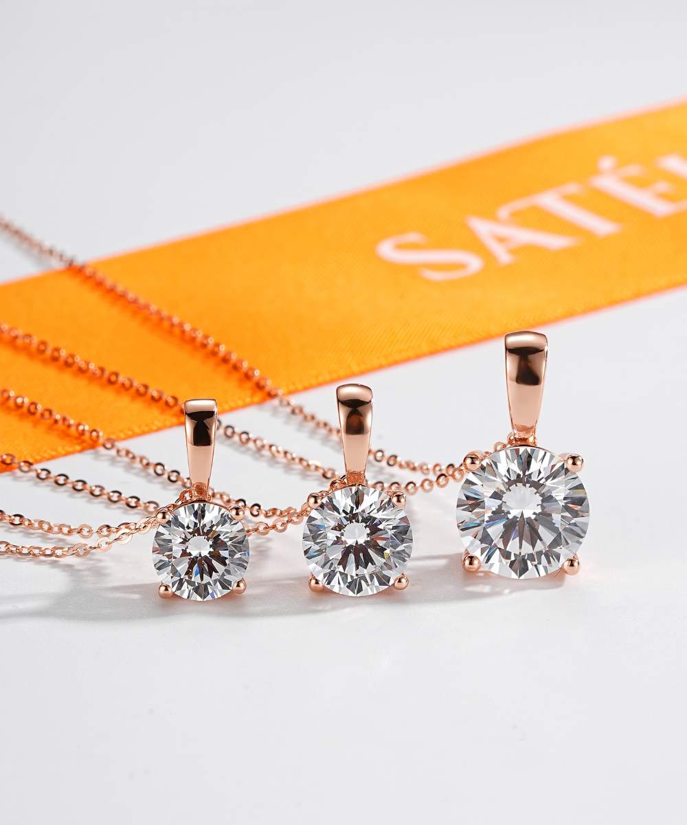 Satéur Rosé Destinée Diamond Necklace™, 18K Rose Gold