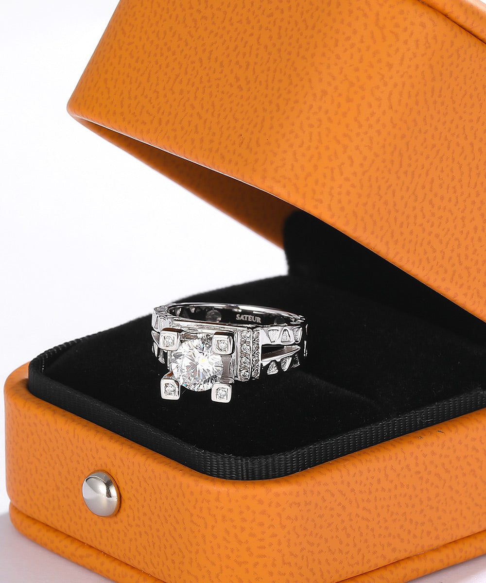 Satéur Ze-Baguette Diamond Ring™, 18K White Gold