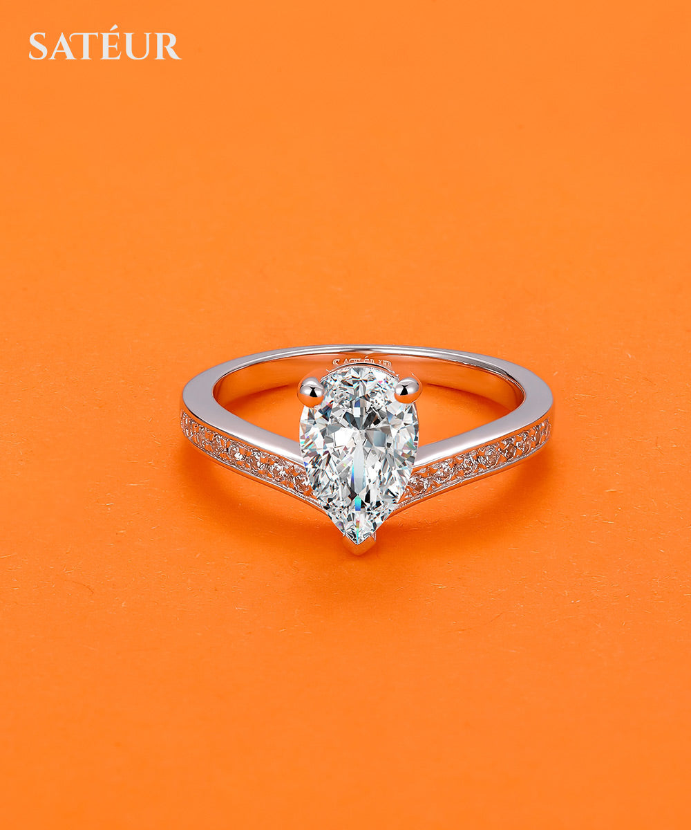 Satéur Tête de Perle Diamond Ring™, 18K White Gold