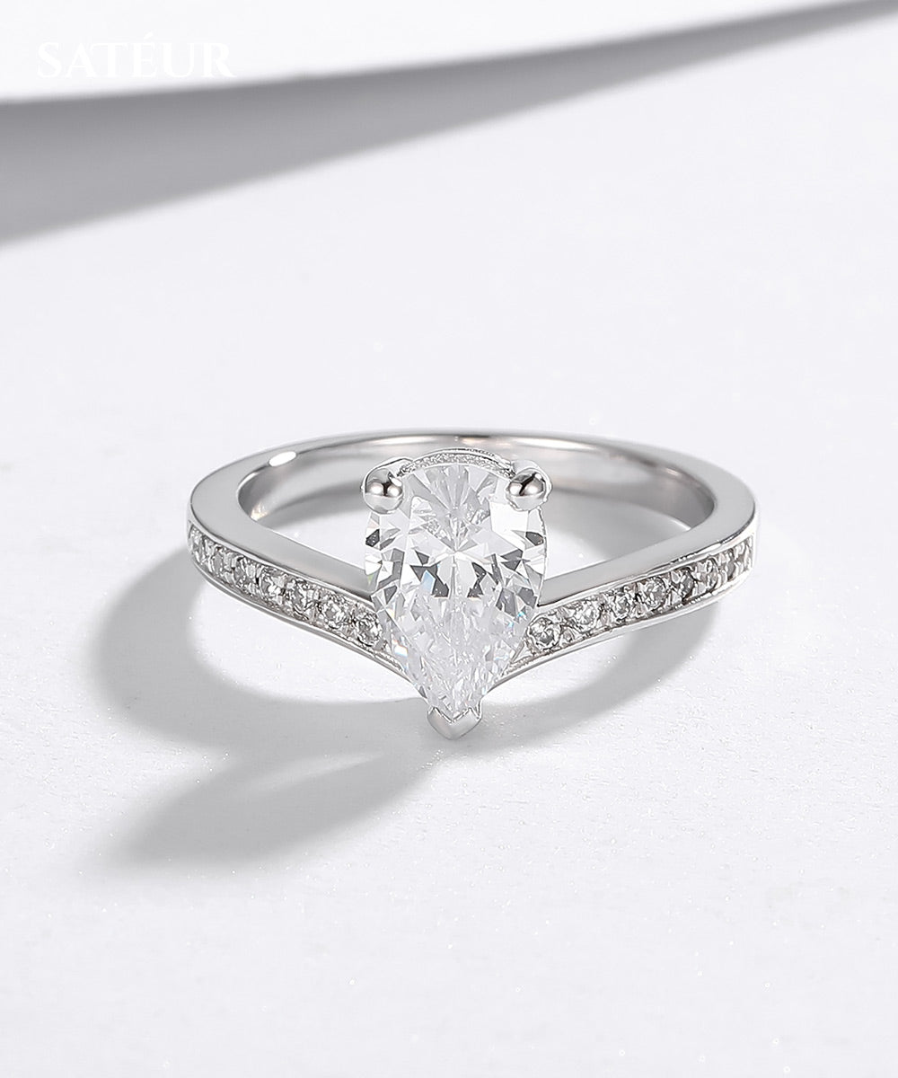Satéur Tête de Perle Diamond Ring™, 18K White Gold